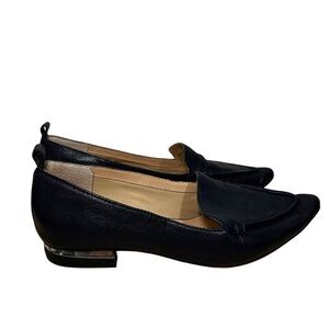 Franco Sarto Susie Loafers Shoes Womens 8M Blue Leather Comfort Slip On Career